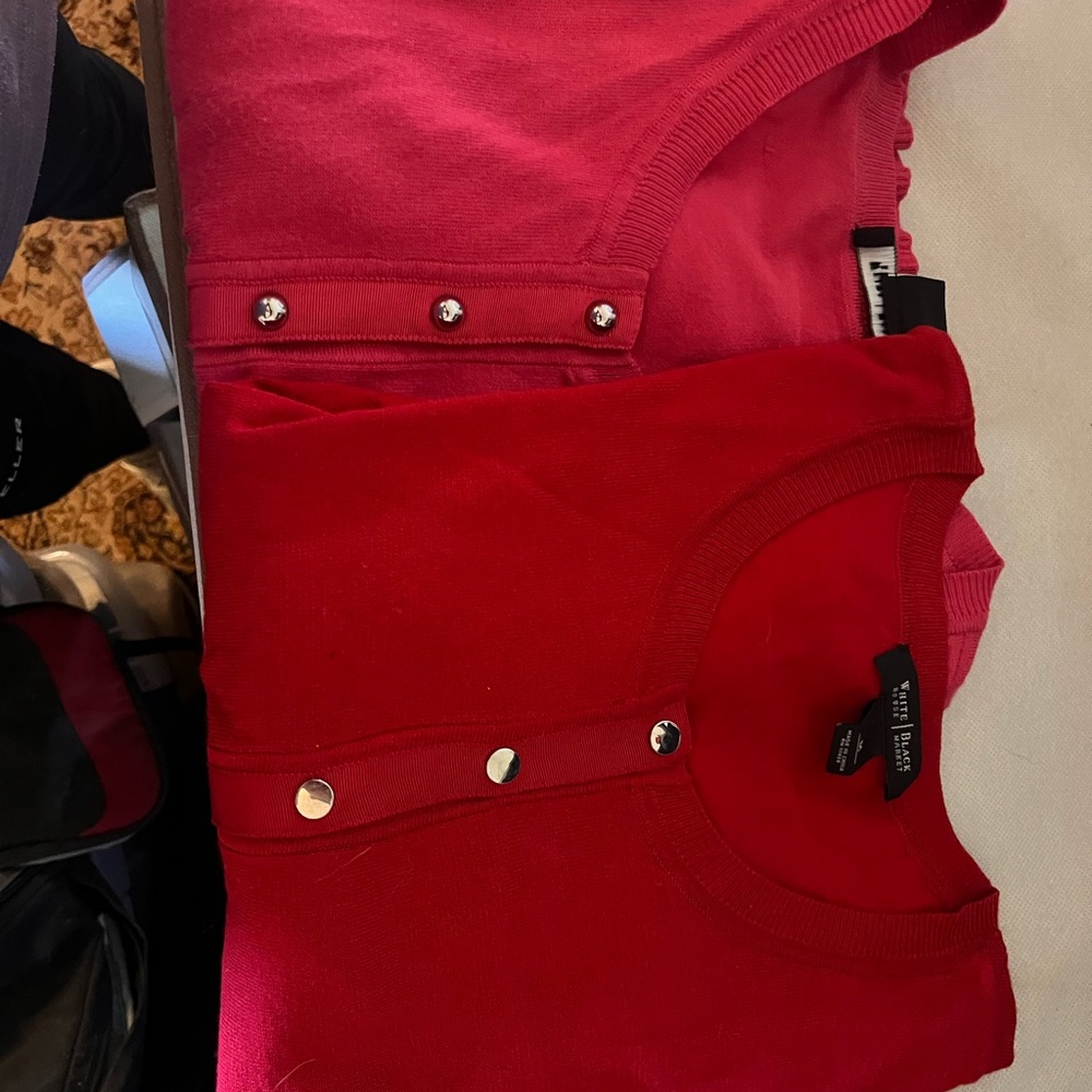 White House Black Market Red Sweater
